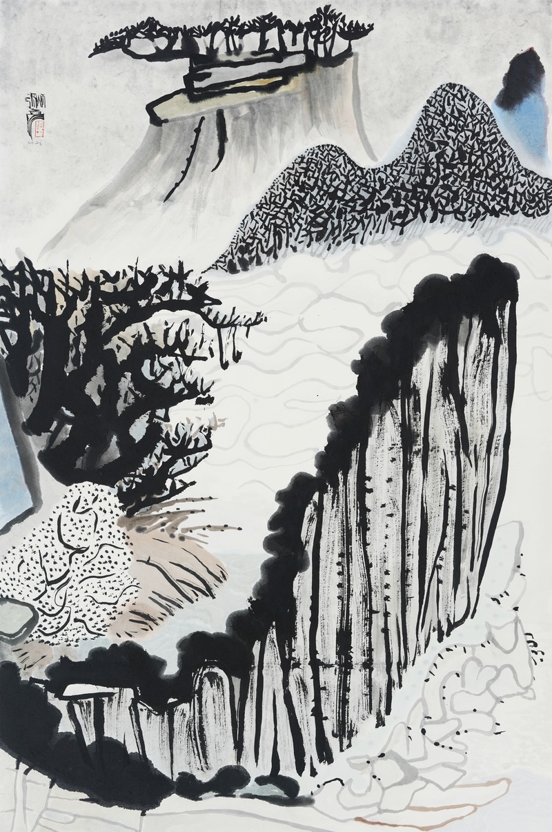 장병언, Landscape in Mind, ink_and_light_color_on_paper, painting, 2026